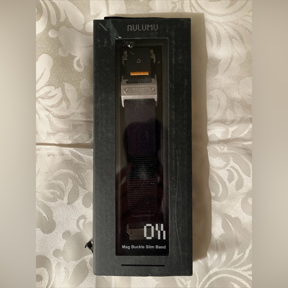Aulumu C11 For Garmin 26mm Quick Release Magnetic Buckle Nylon Watch Band Black